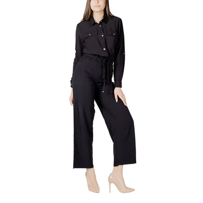 Only ONLARIS LIFE 4/5 FEM CARGO JACKET CC WVN 15310852 Black Viscose Shirt