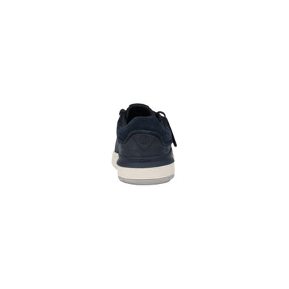 Clarks COURTLITE2 RUN Blue Nubuc Leather Sneakers