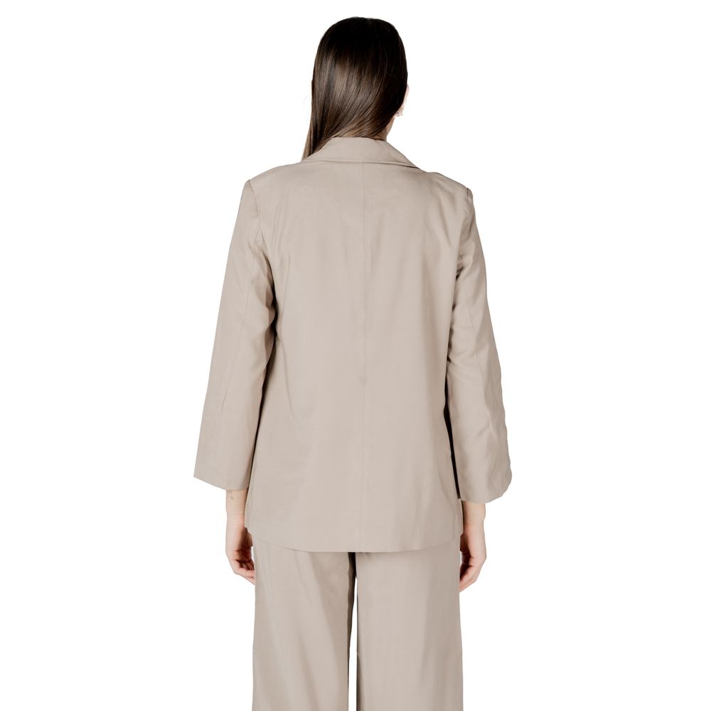 Only ONLARIS LIFE 3/4 LOOSE BLAZER - Beige Viscose
