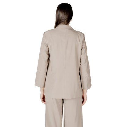 Only ONLARIS LIFE 3/4 LOOSE BLAZER - Beige Viscose