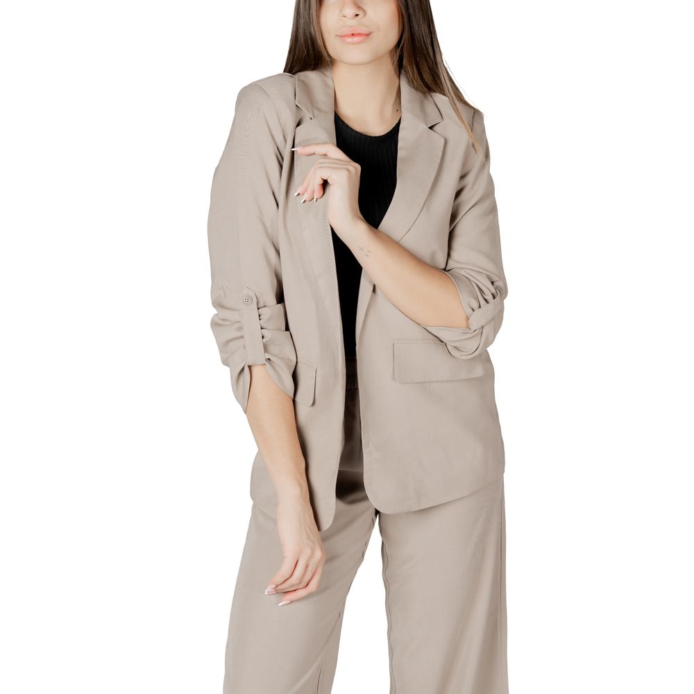 Only ONLARIS LIFE 3/4 LOOSE BLAZER - Beige Viscose