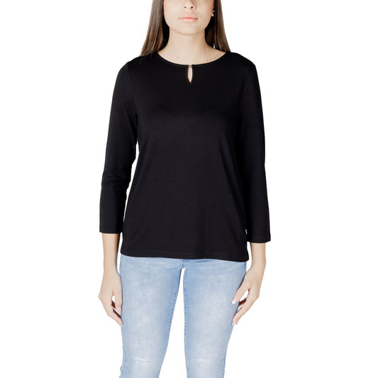 Street One Black Viscose Long Sleeve T-Shirt