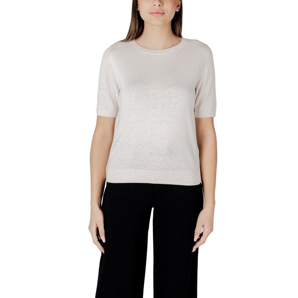 Street One Beige Viscose Sportswear Sweater