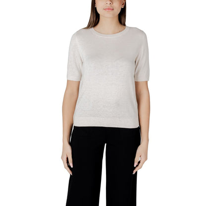 Street One Beige Viscose Sportswear Sweater