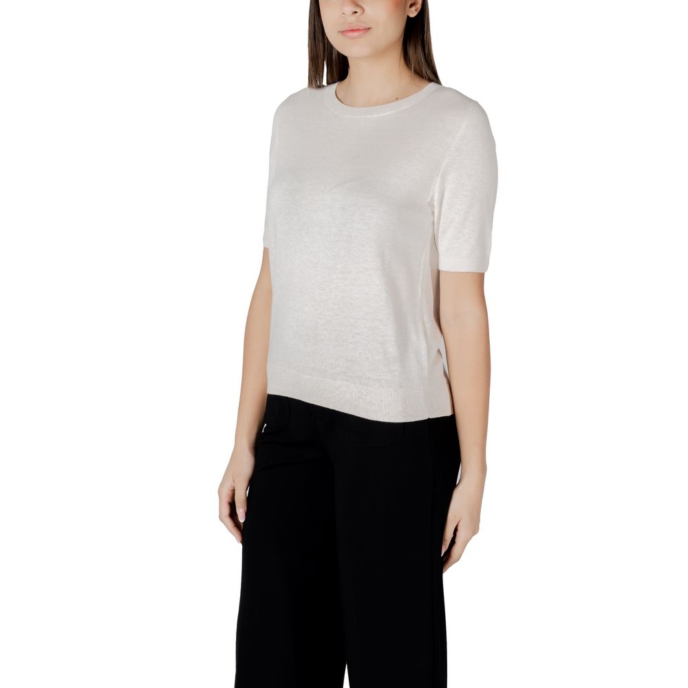 Street One Beige Viscose Sportswear Sweater