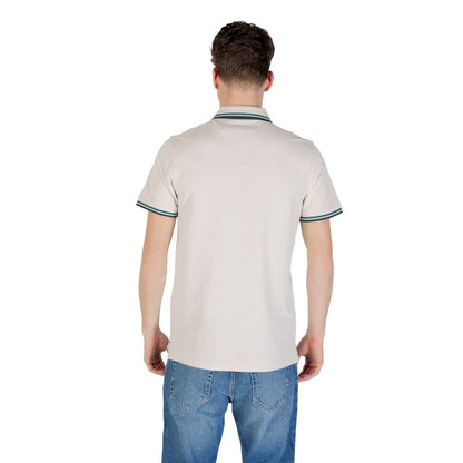 Jack Jones Beige Cotton Polo Shirt - JJEPAULOS