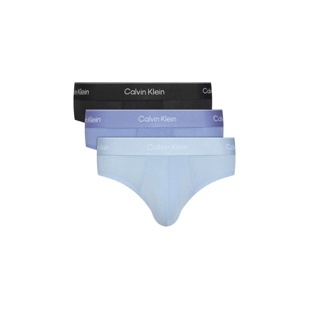 Calvin Klein Underwear Blue Cotton HIP BRIEF Pack of Three