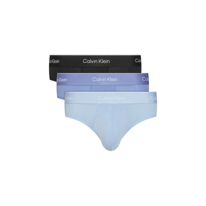 Calvin Klein Underwear Blue Cotton HIP BRIEF Pack of Three