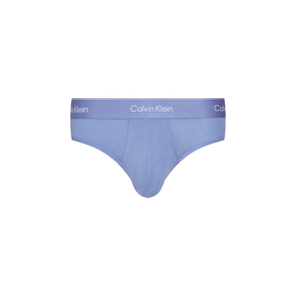 Calvin Klein Underwear Blue Cotton HIP BRIEF Pack of Three