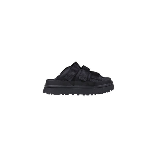 UGG W GOLDENGLOW SLIDE Low Shoes - Black Artificial Leather Platform