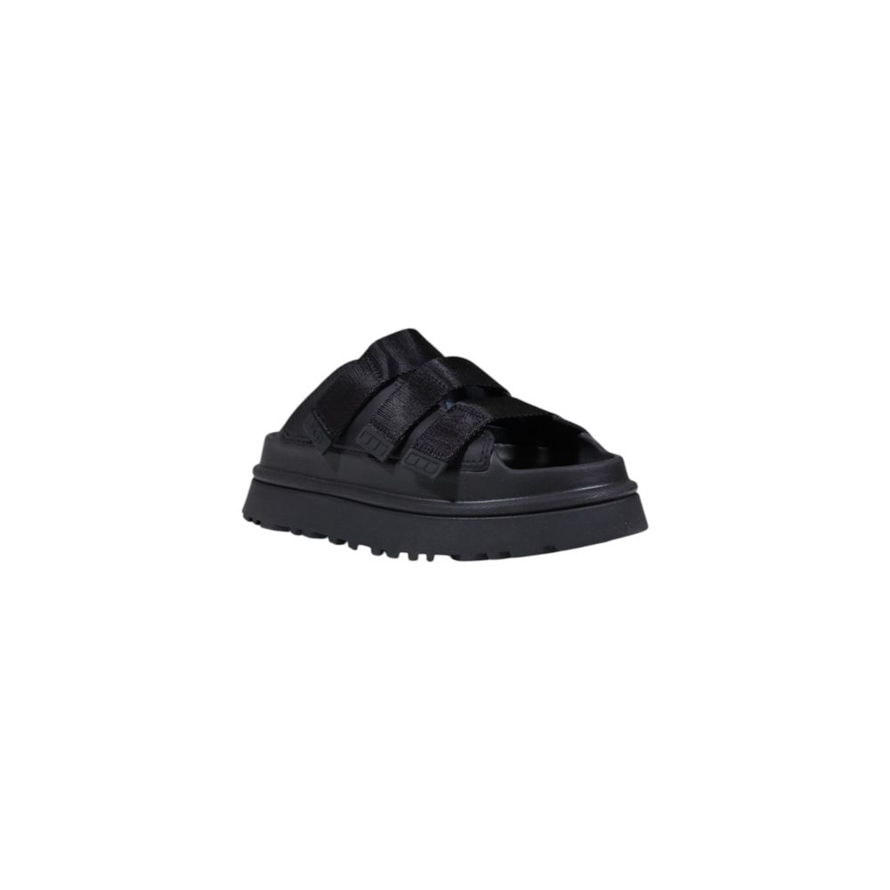 UGG W GOLDENGLOW SLIDE Low Shoes - Black Artificial Leather Platform