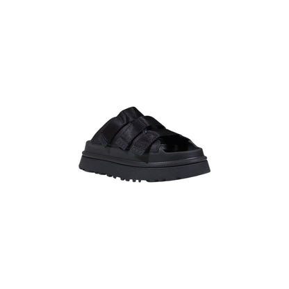 UGG W GOLDENGLOW SLIDE Low Shoes - Black Artificial Leather Platform