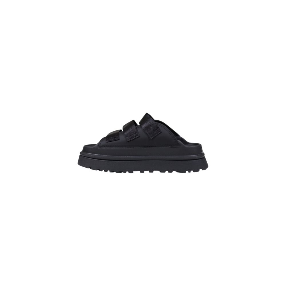 UGG W GOLDENGLOW SLIDE Low Shoes - Black Artificial Leather Platform