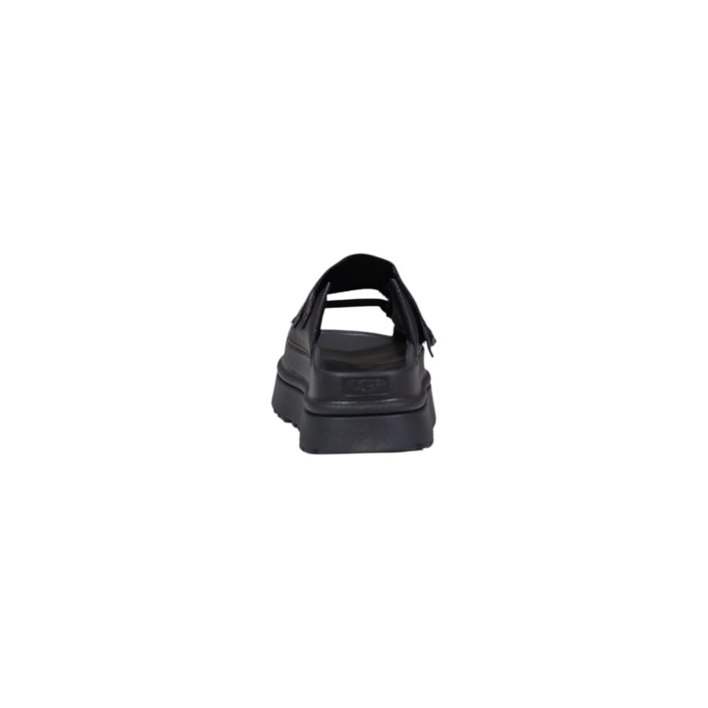 UGG W GOLDENGLOW SLIDE Low Shoes - Black Artificial Leather Platform