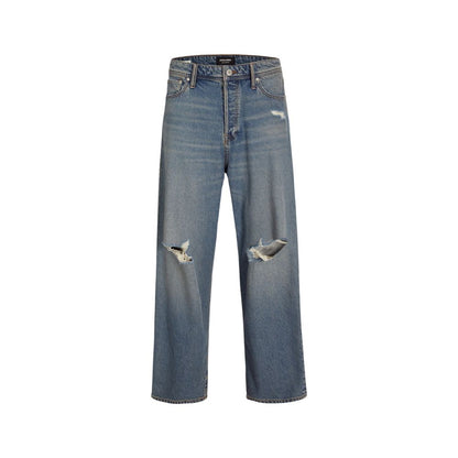 Jack & Jones Blue Cotton Relaxed Fit Jean