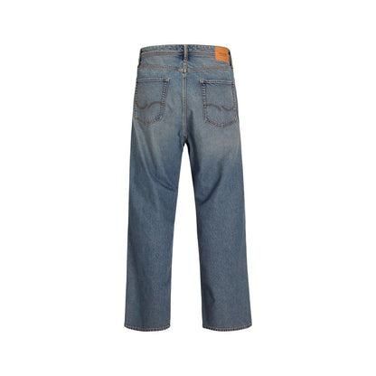 Jack & Jones Blue Cotton Relaxed Fit Jean