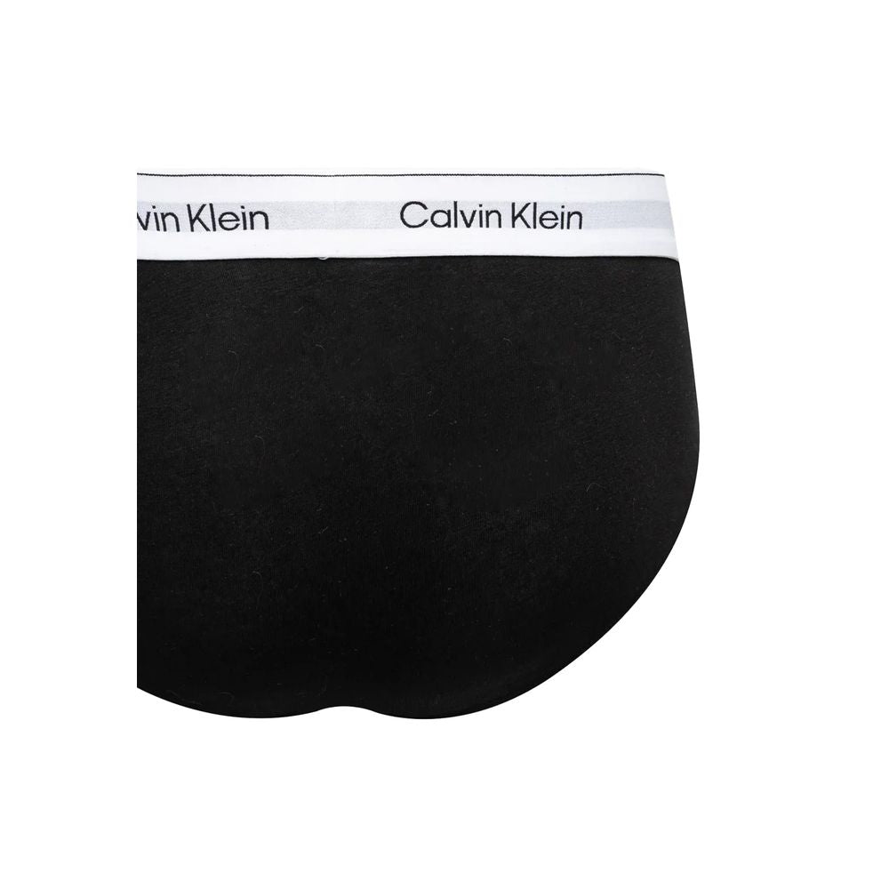 Calvin Klein Underwear Black And White Cotton HIP BRIEF Pack of Three