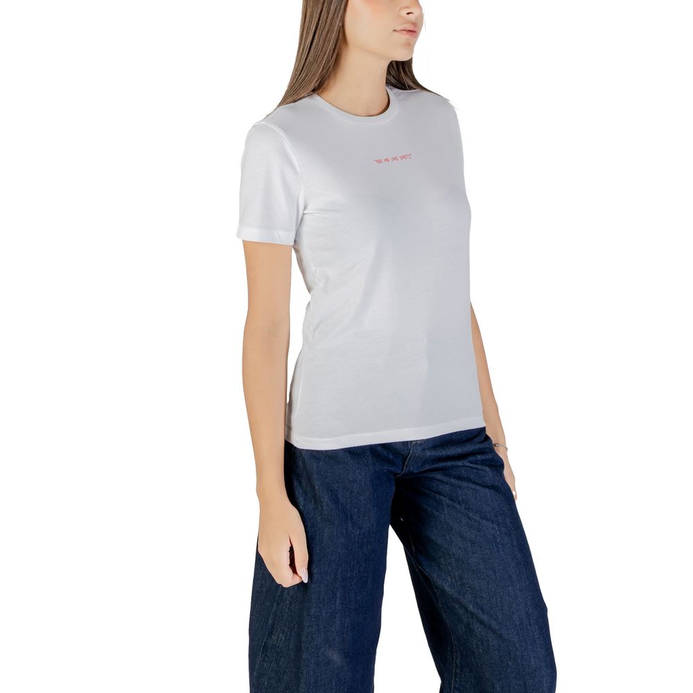 Only ONLALESSIA S/S TEE CS JRS 15373357 - Orange Cotton T-Shirt