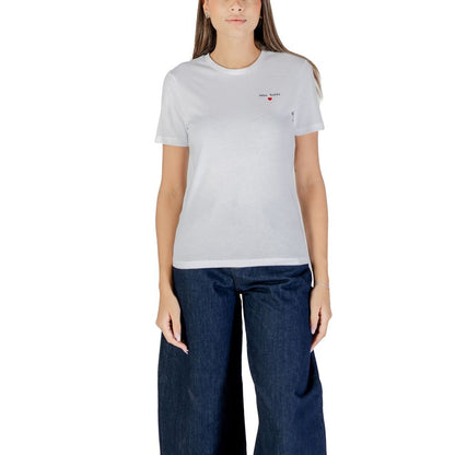 ONLADELINA S/S TEE CS JRS Women's White Cotton T-Shirt
