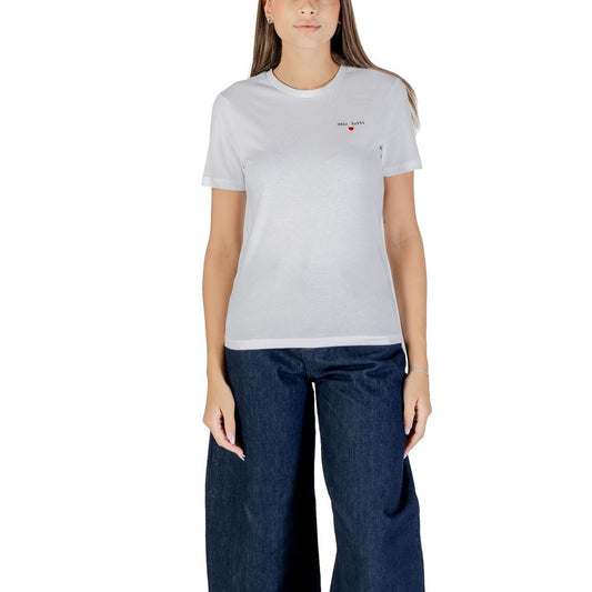 ONLADELINA S/S TEE CS JRS Women's White Cotton T-Shirt