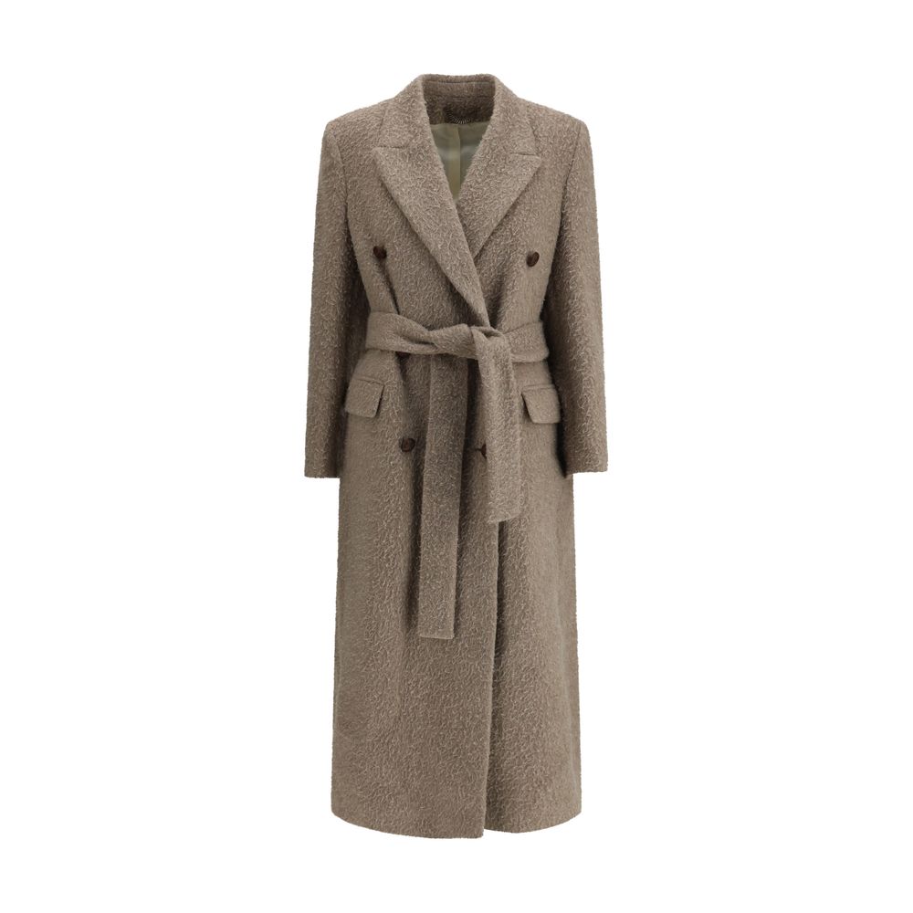 Golden Goose Beige Double-Breasted Coat