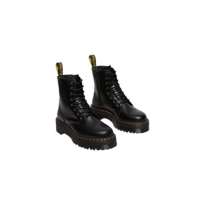 Dr. Martens Jadon Polished Smooth Black Leather Ankle Boots