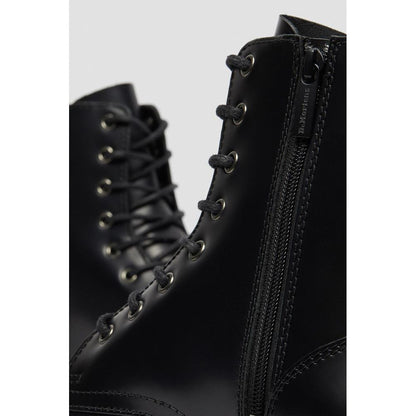 Dr. Martens Jadon Polished Smooth Black Leather Ankle Boots