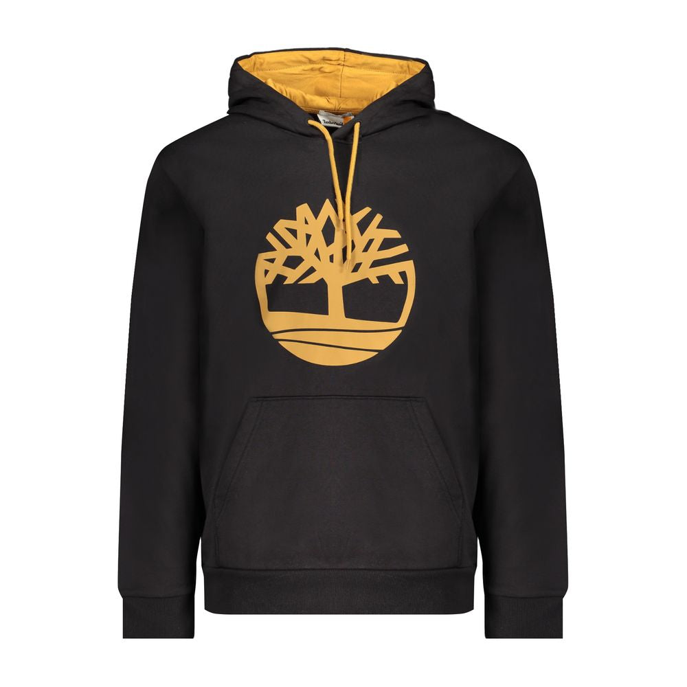Timberland Black Cotton Men's Hooded Sweater