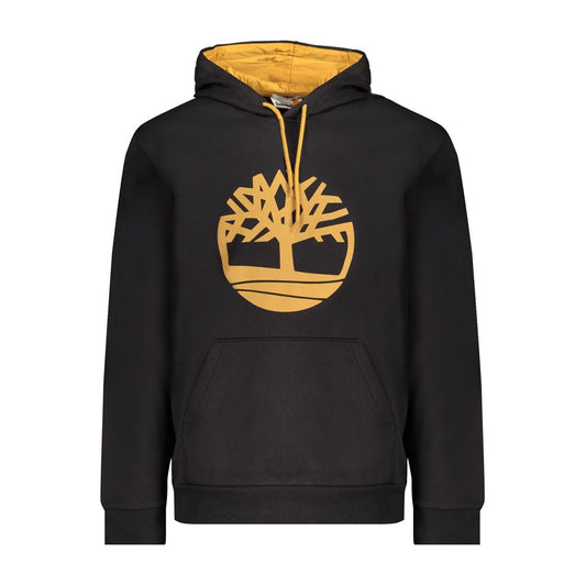 Timberland Black Cotton Men's Hooded Sweater