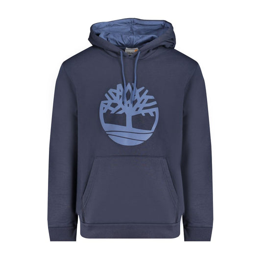 Timberland Blue Cotton Hoodie Sweater