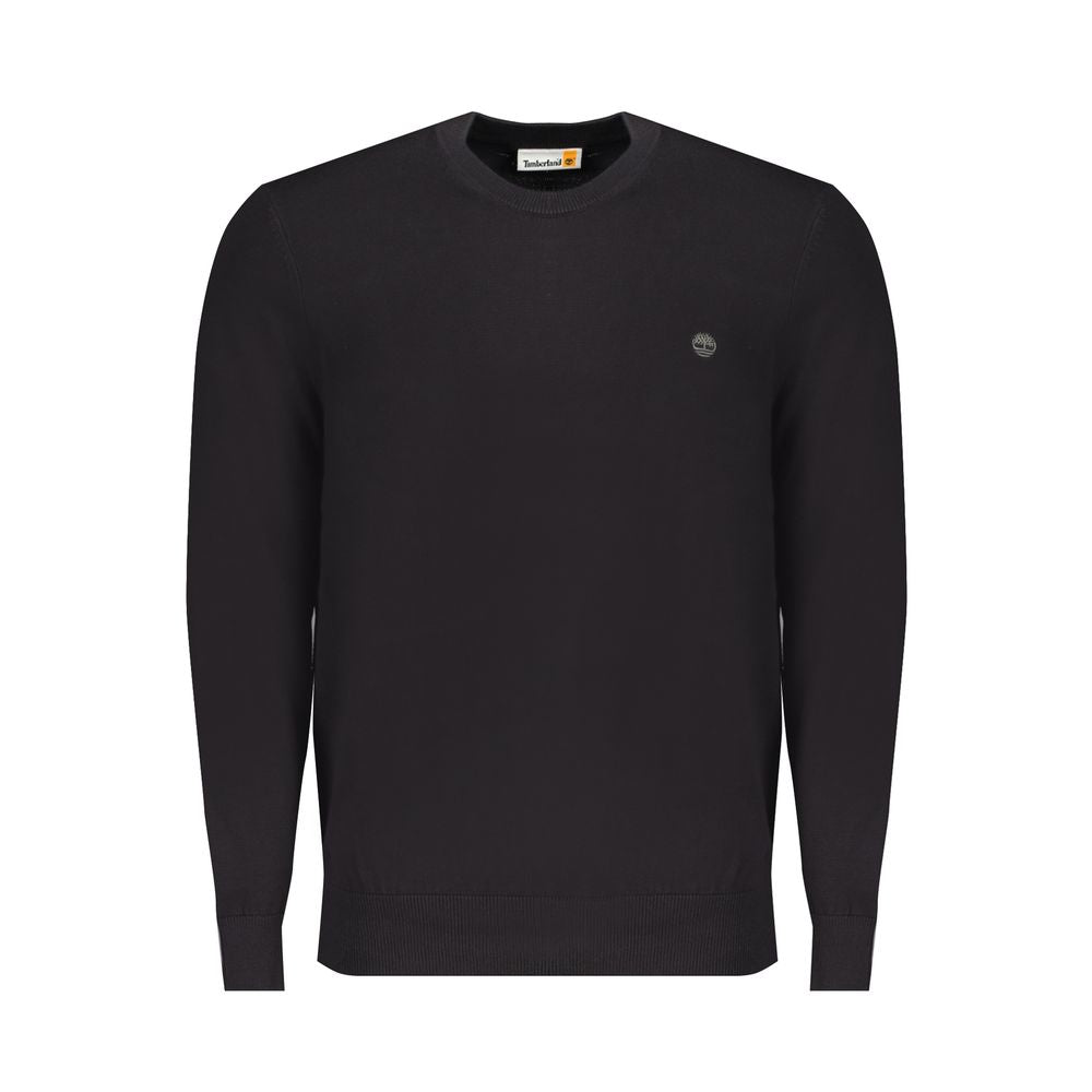 Timberland Black Cotton Sweater - Eco-Friendly Comfort