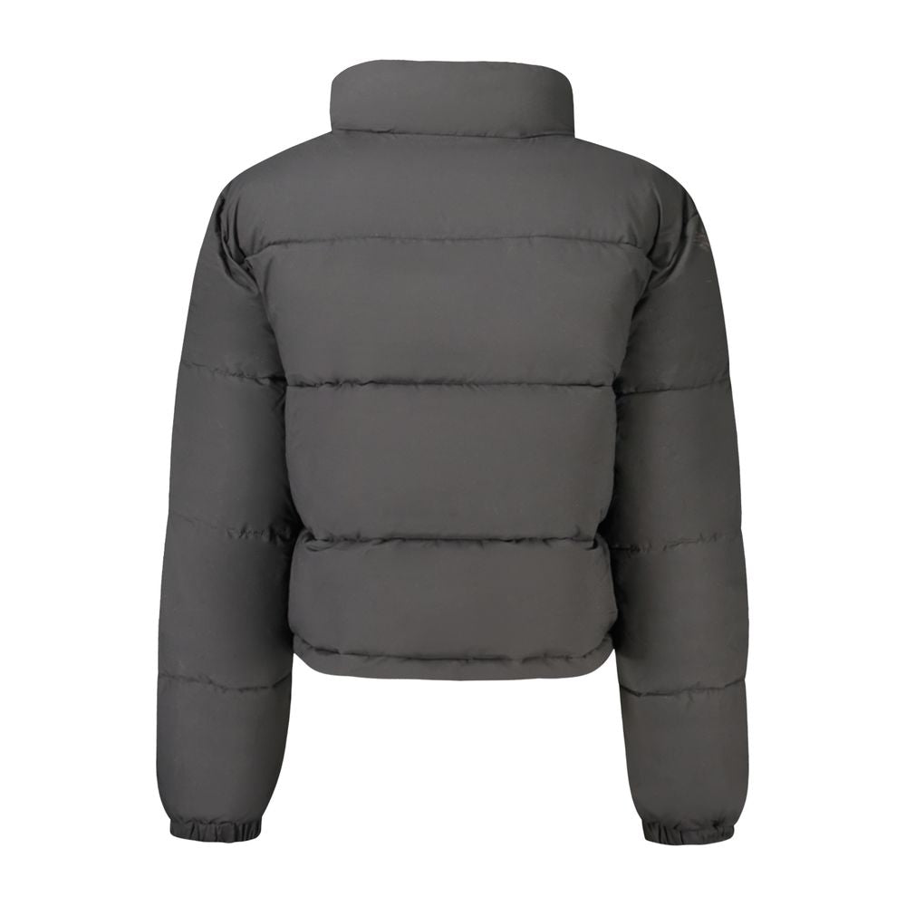 Guess Jeans Black Polyester Long Sleeve Jacket