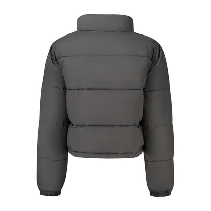Guess Jeans Black Polyester Long Sleeve Jacket