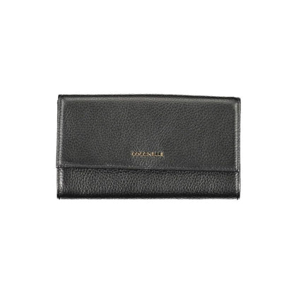 Coccinelle Black Leather Wallet: Elegant Functionality for the Modern Woman