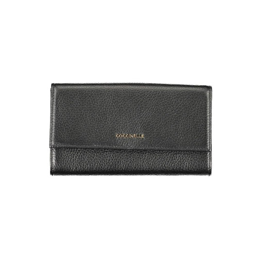 Coccinelle Black Leather Wallet: Elegant Functionality for the Modern Woman