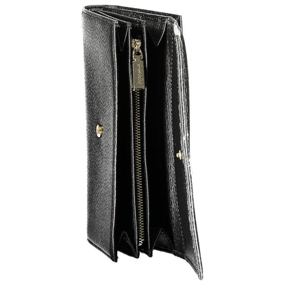 Coccinelle Black Leather Wallet: Elegant Functionality for the Modern Woman