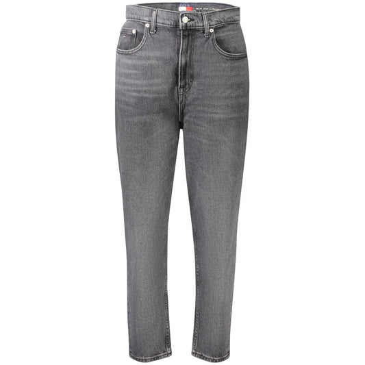 Tommy Hilfiger Ultra High Tapered Mom Jeans - Black Cotton