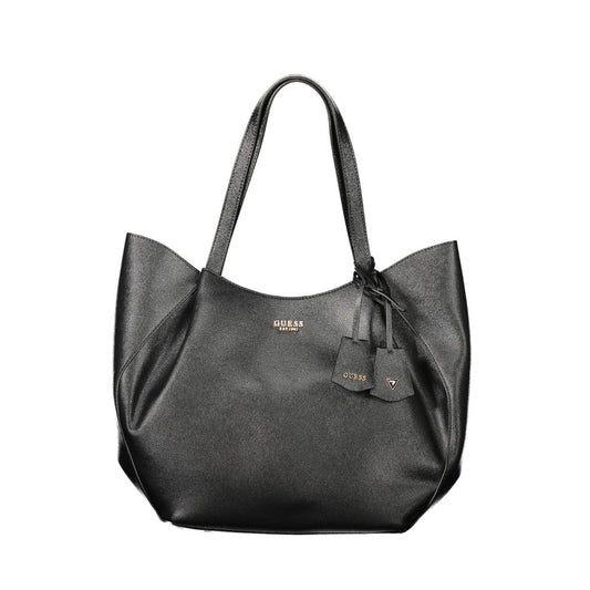 Guess Jeans Black Polyethylene Women Handbag - Amorette Bag