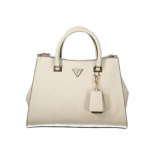 Guess Jeans Cresidia II Bag - Beige Polyethylene Handbag for Women