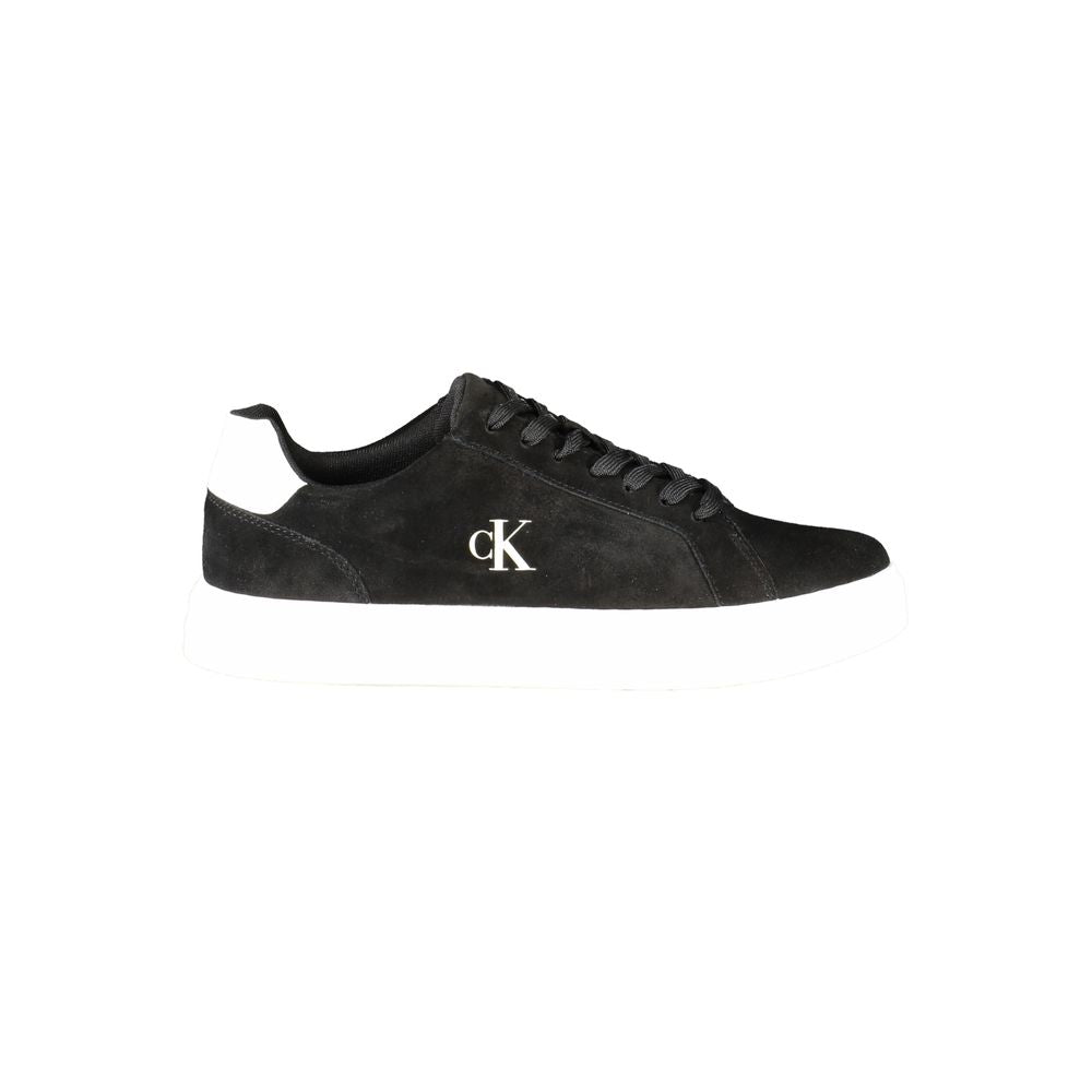 Calvin Klein Black Leather Men's Sneakers