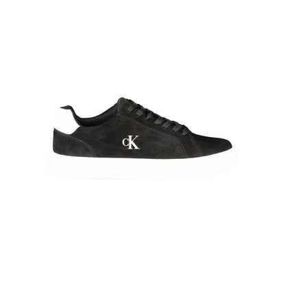 Calvin Klein Black Leather Men's Sneakers