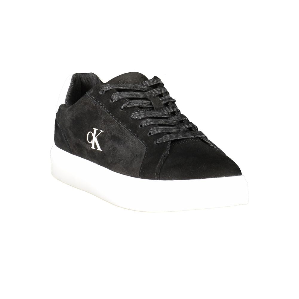 Calvin Klein Black Leather Men's Sneakers