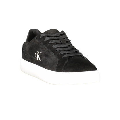 Calvin Klein Black Leather Men's Sneakers