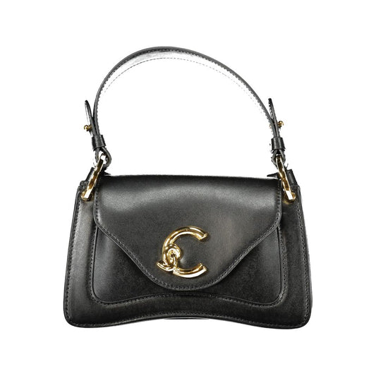 Coccinelle Black Leather Women Handbag - C-ME Calf Bag