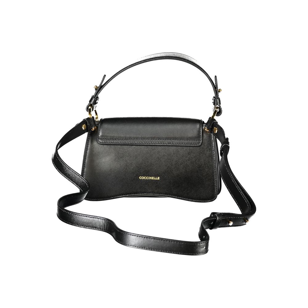 Coccinelle Black Leather Women Handbag - C-ME Calf Bag