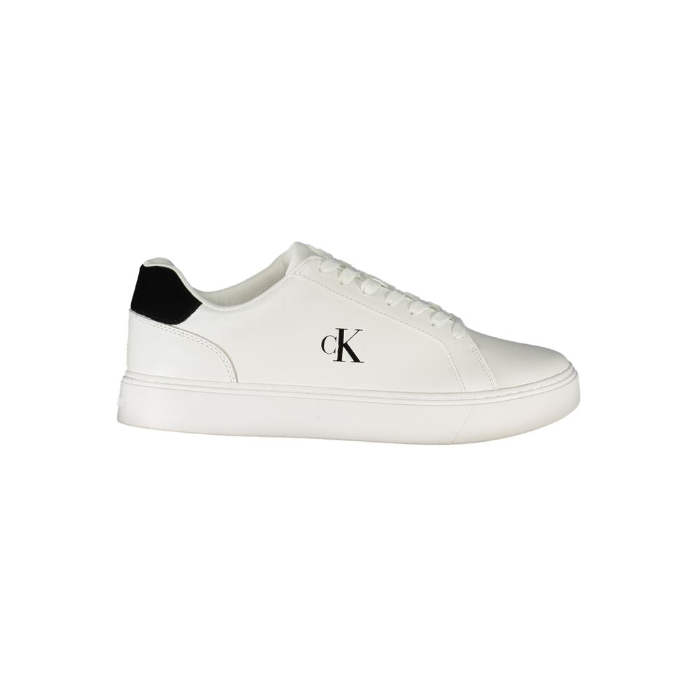 Calvin Klein White Leather Men Sneakers