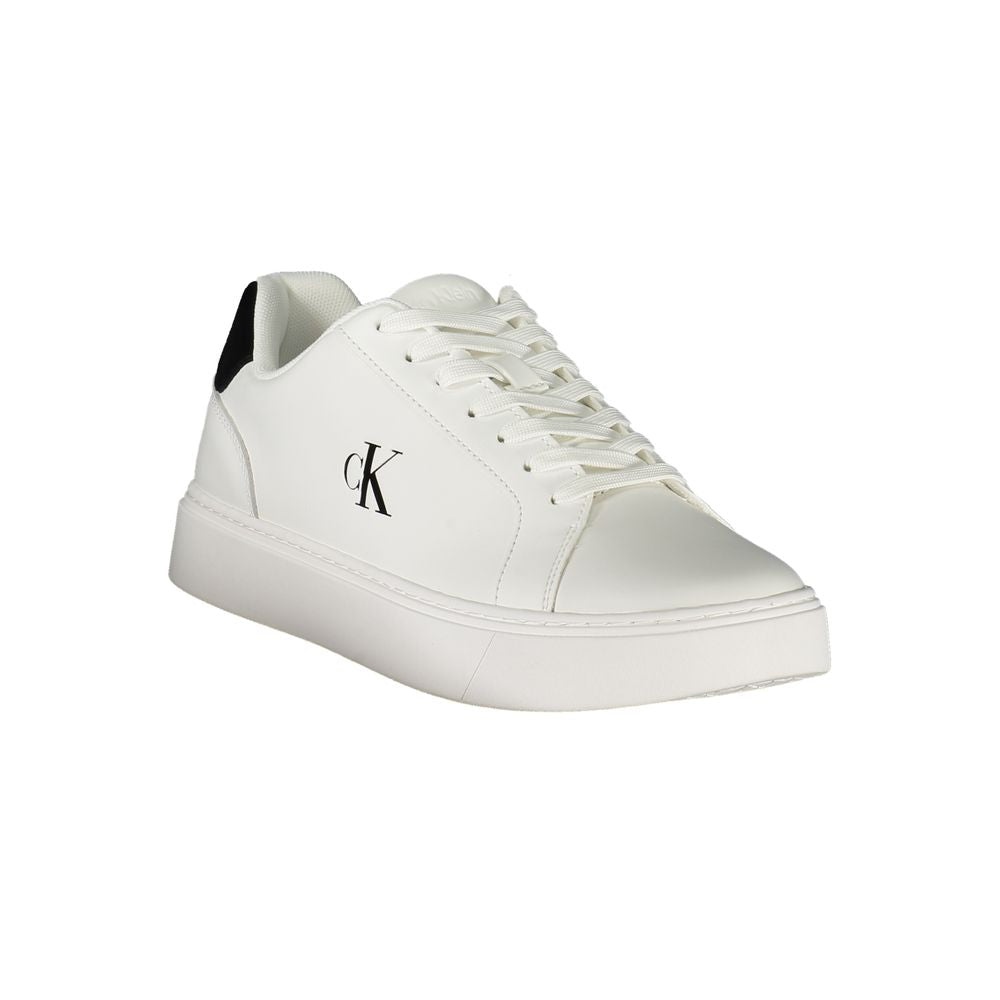 Calvin Klein White Leather Men Sneakers