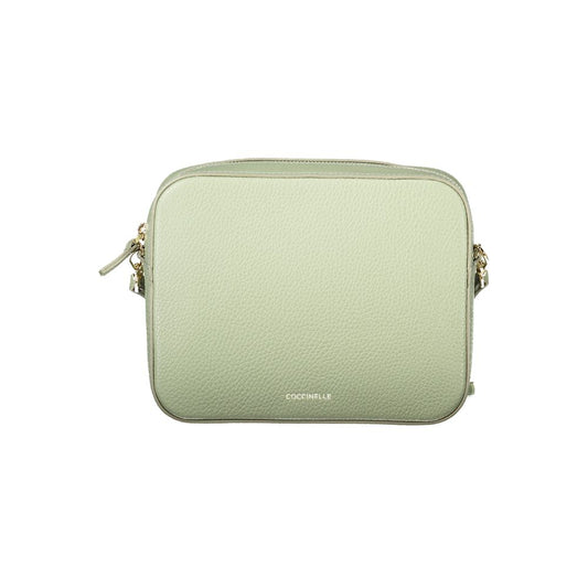 Coccinelle Green Leather Women Handbag - Mini Tebe