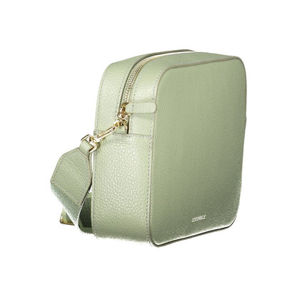 Coccinelle Green Leather Women Handbag - Mini Tebe