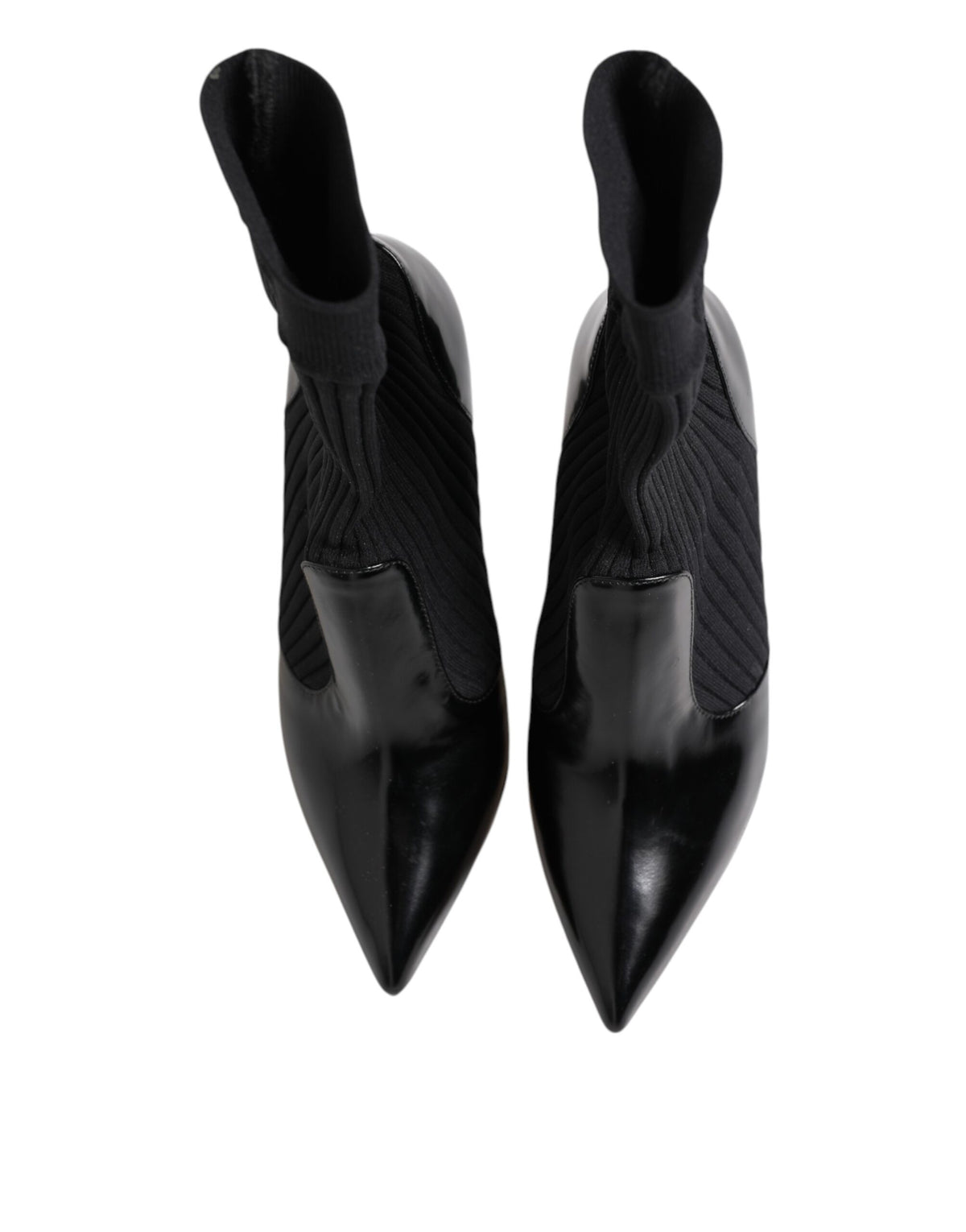 Dolce & Gabbana Black Stretch Stilettos Booties